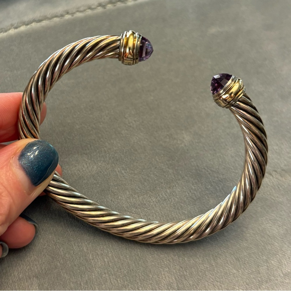 DAVID YURMAN 💜 AUTHENTIC Classic Cable Bracelet 7mm - Picture 12 of 15